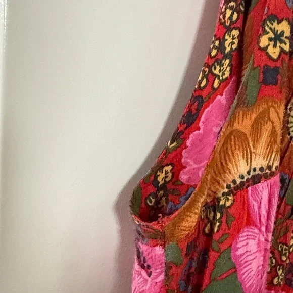 Free People x Spell & the Gypsy Pink and Red Floral Tank and Maxi Skirt Set - Picture 4 of 11